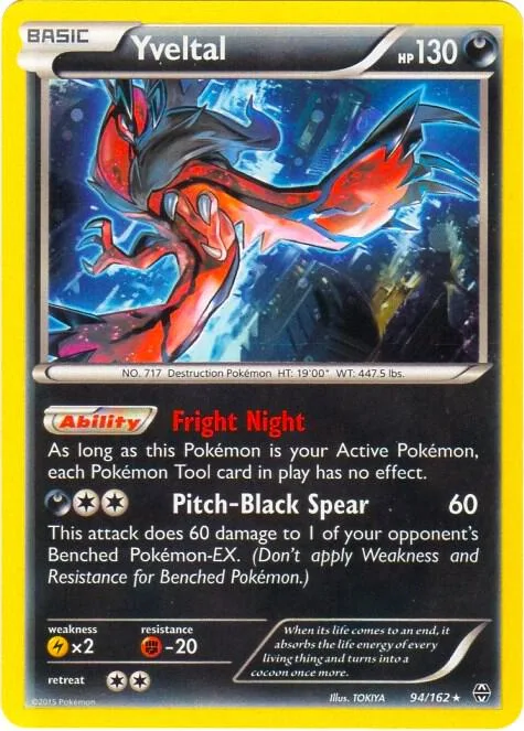 Yveltal - 94/162 Cosmos Holo #094/162 Holofoil Pokémon card from Blister Exclusives