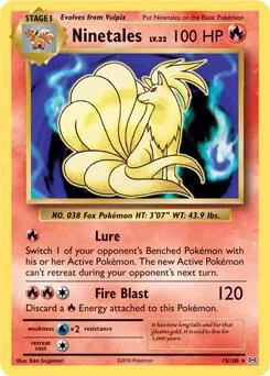 Ninetales - 15/108 XY Evolutions Non-Holo #015/108 Pokémon card from Deck Exclusives