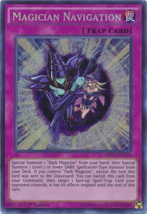 Magician Navigation MP17-EN110 Yu-Gi-Oh card from 2017 Mega-Tins Mega Pack