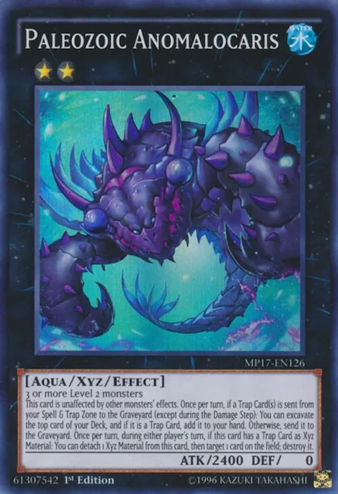 Paleozoic Anomalocaris MP17-EN126 Yu-Gi-Oh card from 2017 Mega-Tins Mega Pack