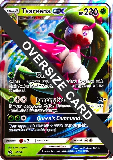 Tsareena GX #SM56 Holofoil Pokémon card from Jumbo Cards