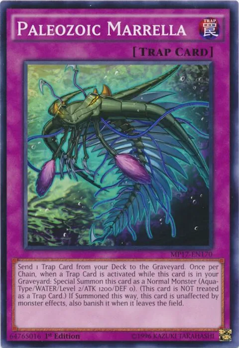 Paleozoic Marrella MP17-EN170 Yu-Gi-Oh card from 2017 Mega-Tins Mega Pack