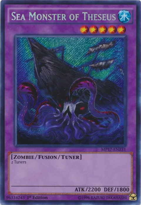 Sea Monster of Theseus MP17-EN231 Yu-Gi-Oh card from 2017 Mega-Tins Mega Pack