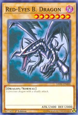 Red-Eyes B. Dragon LEDU-EN000 Yu-Gi-Oh card from Legendary Duelists