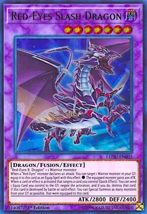 Red-Eyes Slash Dragon LEDU-EN003 Yu-Gi-Oh card from Legendary Duelists