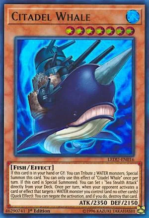 Citadel Whale LEDU-EN016 Yu-Gi-Oh card from Legendary Duelists