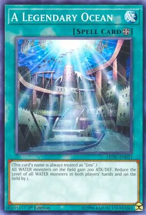 A Legendary Ocean LEDU-EN021 Yu-Gi-Oh card from Legendary Duelists