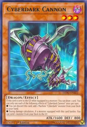 Cyberdark Cannon LEDU-EN022 Yu-Gi-Oh card from Legendary Duelists
