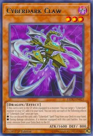 Cyberdark Claw LEDU-EN023 Yu-Gi-Oh card from Legendary Duelists