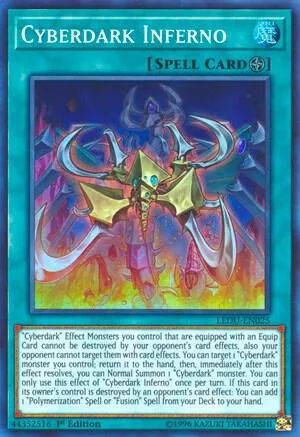 Cyberdark Inferno LEDU-EN025 Yu-Gi-Oh card from Legendary Duelists