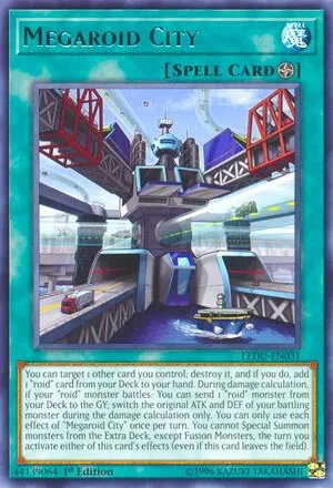 Megaroid City LEDU-EN031 Yu-Gi-Oh card from Legendary Duelists