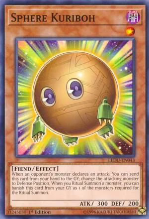 Sphere Kuriboh LEDU-EN043 Yu-Gi-Oh card from Legendary Duelists