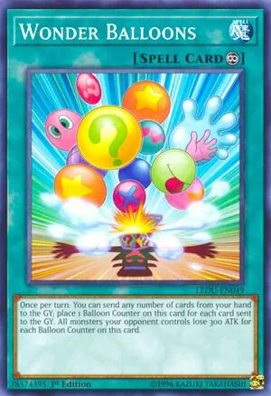Wonder Balloons LEDU-EN049 Yu-Gi-Oh card from Legendary Duelists