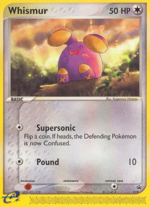 Whismur - 019 Target Promo #019 Pokémon card from Nintendo Promos