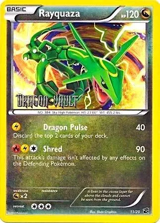 Rayquaza - 11/20 Dragon Vault #011/020 Holofoil Pokémon card from Blister Exclusives