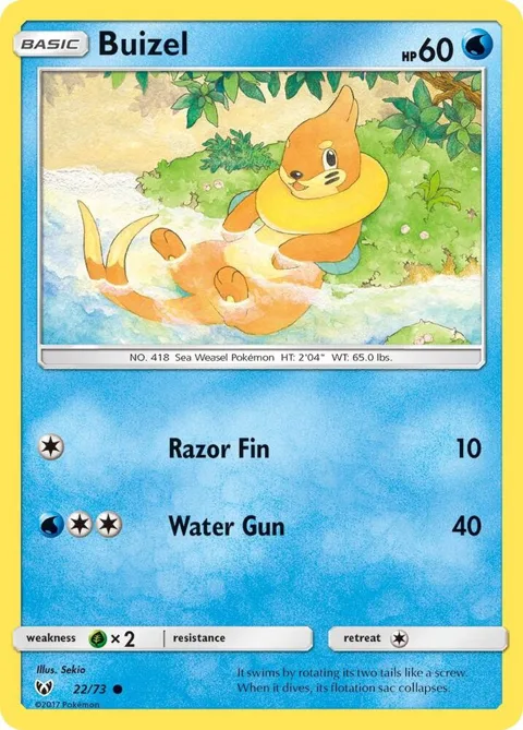 Buizel #22/73 Pokémon card from Shining Legends