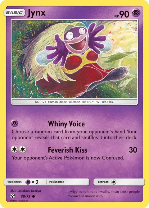 Jynx #38/73 Reverse Holofoil Pokémon card from Shining Legends