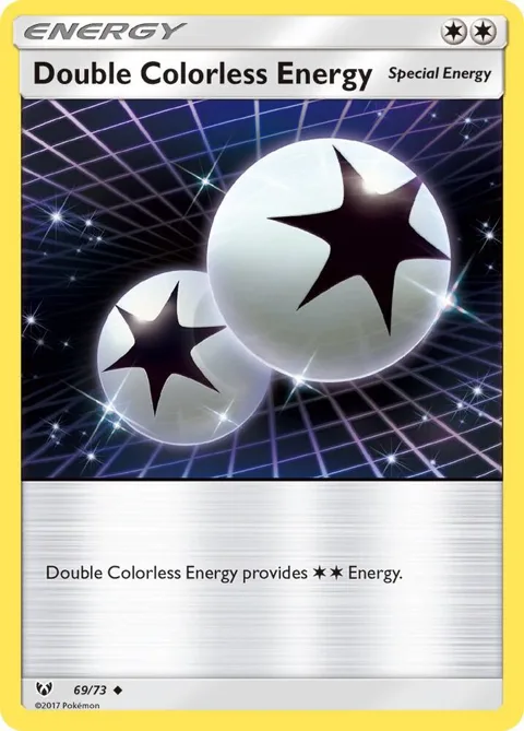 Double Colorless Energy #69/73 Reverse Holofoil Pokémon card from Shining Legends