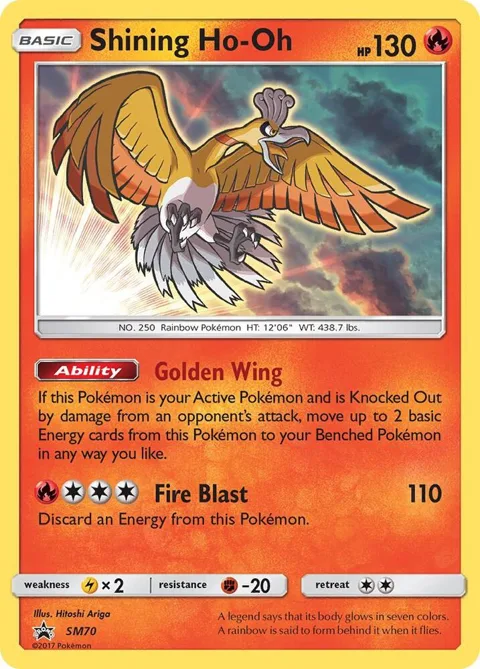 Shining Ho-Oh #SM70 Holofoil Pokémon card from SM Promos