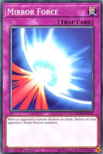 Mirror Force LEDD-ENA32 LEDD 1st Edition Yu-Gi-Oh card from Legendary Dragon Decks