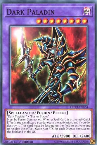 Dark Paladin LEDD-ENA34 LEDD 1st Edition Yu-Gi-Oh card from Legendary Dragon Decks