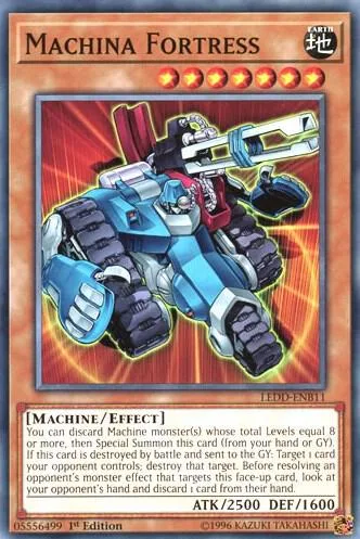 Machina Fortress LEDD-ENB11 LEDD 1st Edition Yu-Gi-Oh card from Legendary Dragon Decks