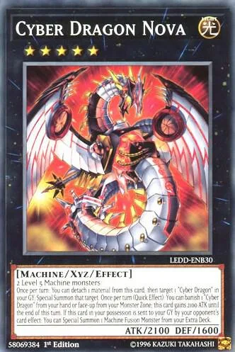 Cyber Dragon Nova LEDD-ENB30 LEDD 1st Edition Yu-Gi-Oh card from Legendary Dragon Decks