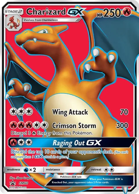 Charizard GX #SM60 Holofoil Pokémon card from SM Promos