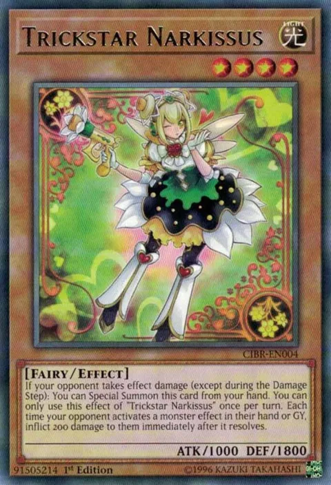 Trickstar Narkissus CIBR-EN004 Unlimited Yu-Gi-Oh card from Circuit Break
