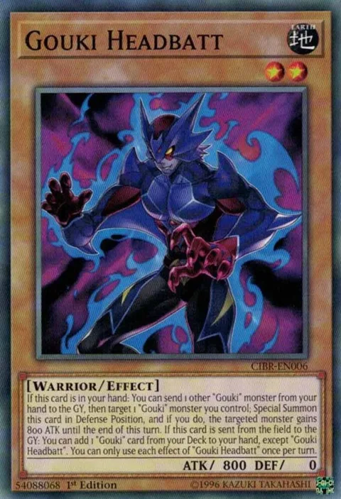 Gouki Headbatt CIBR-EN006 Unlimited Yu-Gi-Oh card from Circuit Break