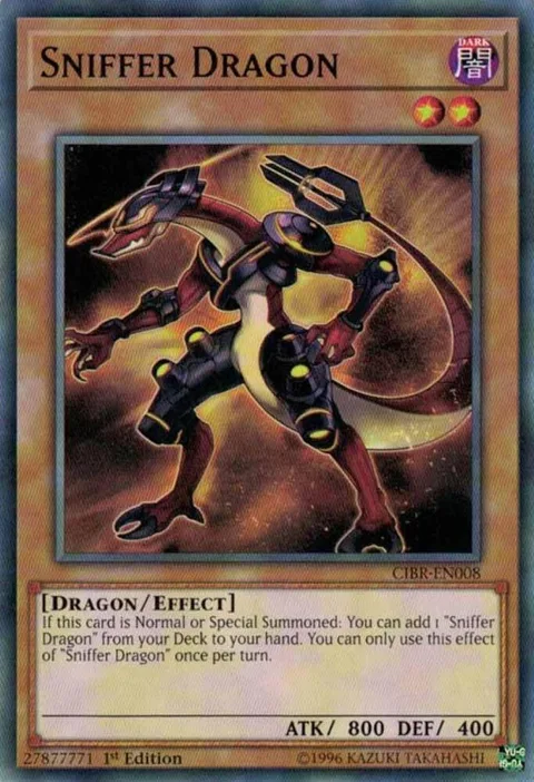 Sniffer Dragon CIBR-EN008 1st Edition Yu-Gi-Oh card from Circuit Break