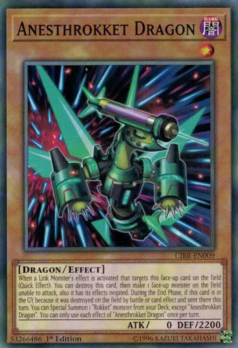 Anesthrokket Dragon CIBR-EN009 1st Edition Yu-Gi-Oh card from Circuit Break