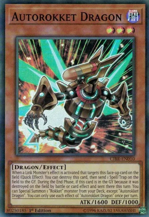 Autorokket Dragon CIBR-EN010 1st Edition Yu-Gi-Oh card from Circuit Break
