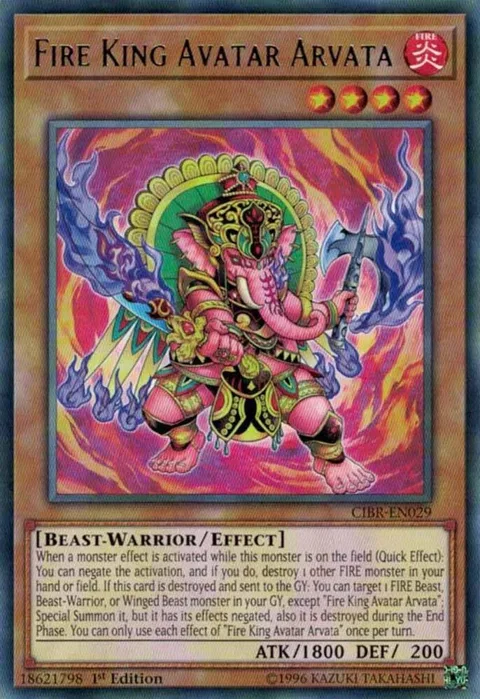 Fire King Avatar Arvata CIBR-EN029 1st Edition Yu-Gi-Oh card from Circuit Break
