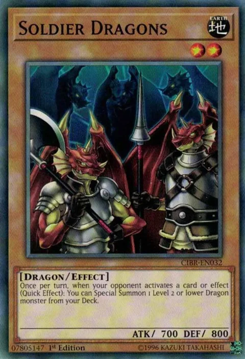 Soldier Dragons CIBR-EN032 1st Edition Yu-Gi-Oh card from Circuit Break