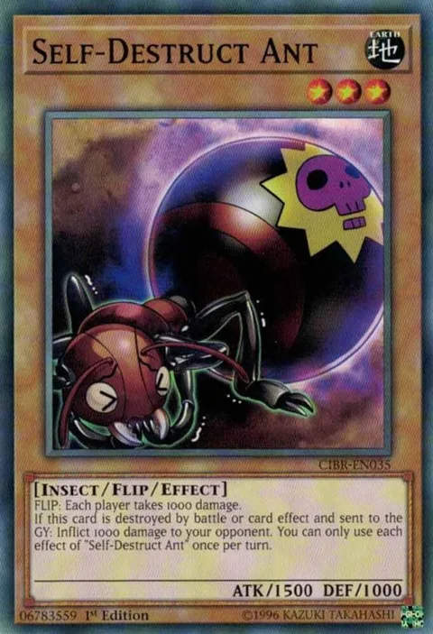 Self-Destruct Ant CIBR-EN035 1st Edition Yu-Gi-Oh card from Circuit Break
