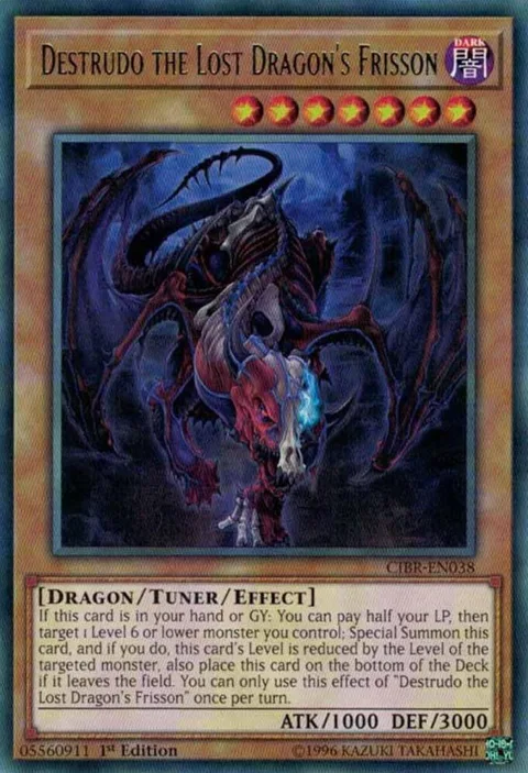 Destrudo the Lost Dragon's Frisson CIBR-EN038 Unlimited Yu-Gi-Oh card from Circuit Break