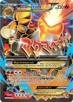 M Camerupt EX #XY198a Holofoil Pokémon card from Alternate Art Promos