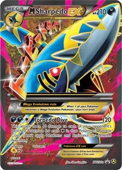 M Sharpedo EX #XY200a Holofoil Pokémon card from Alternate Art Promos