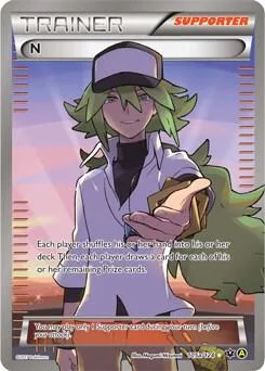 N Supporter #105a/124 Holofoil Pokémon card from Alternate Art Promos