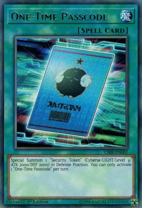 One-Time Passcode CIBR-EN061 1st Edition Yu-Gi-Oh card from Circuit Break