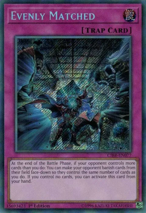 Evenly Matched CIBR-EN077 1st Edition Yu-Gi-Oh card from Circuit Break