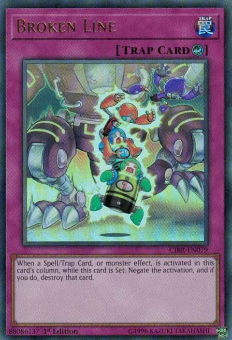 Broken Line CIBR-EN079 1st Edition Yu-Gi-Oh card from Circuit Break