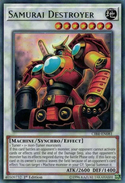 Samurai Destroyer CIBR-EN081 Unlimited Yu-Gi-Oh card from Circuit Break