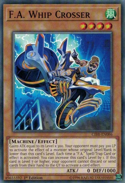 F.A. Whip Crosser CIBR-EN086 Unlimited Yu-Gi-Oh card from Circuit Break