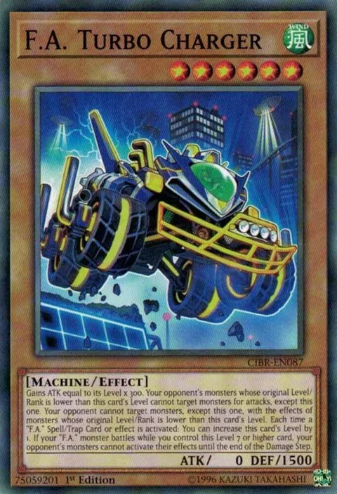 F.A. Turbo Charger CIBR-EN087 1st Edition Yu-Gi-Oh card from Circuit Break