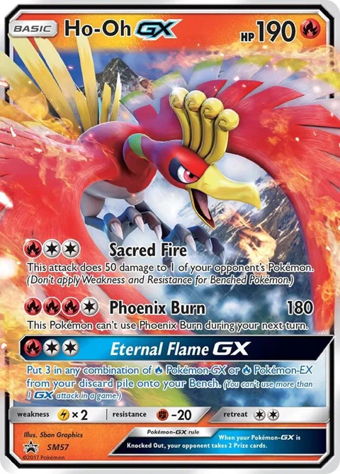 Ho-Oh GX #SM57 Holofoil Pokémon card from SM Promos
