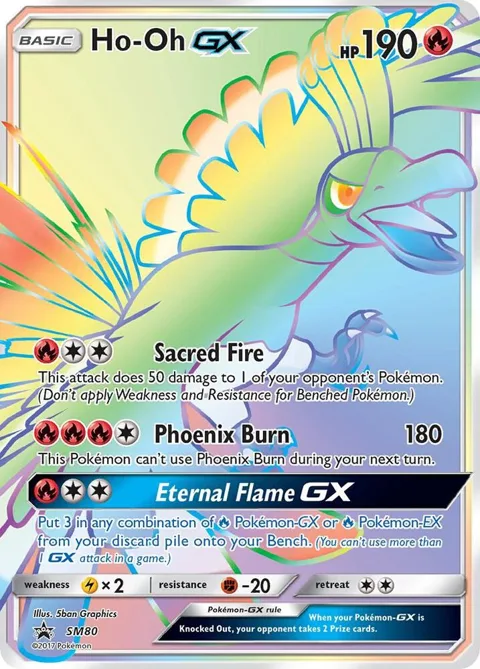 Ho-Oh GX #SM80 Holofoil Pokémon card from SM Promos