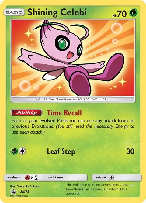 Shining Celebi #SM79 Holofoil Pokémon card from SM Promos