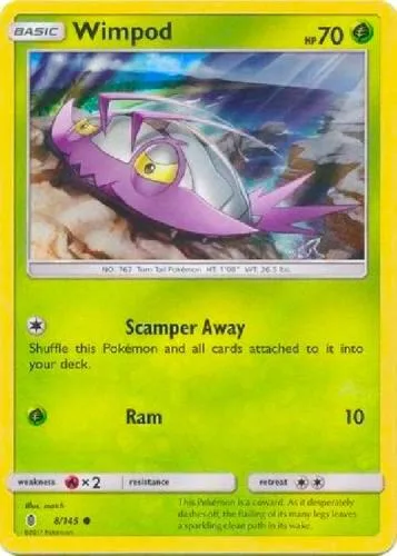 Wimpod - 8/145 Collection Promo #008/145 Holofoil Pokémon card from League & Championship Cards